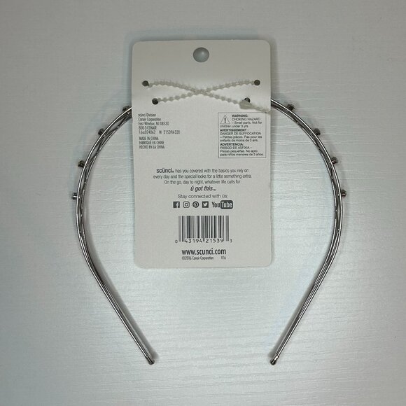 NWT silver metal headband - Picture 3 of 3